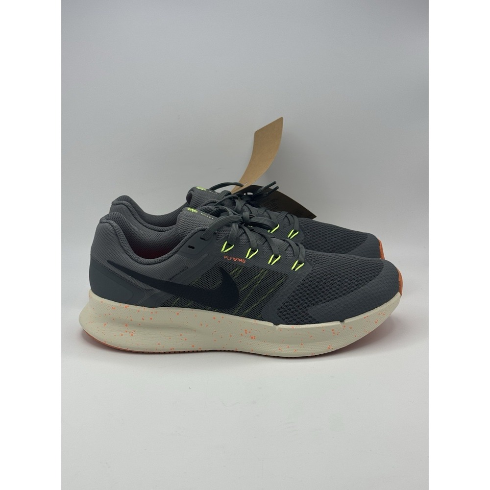 Nike Run Swift 3 Mens Running Shoes Iron Grey-Orange HV5226-068 Size 11
